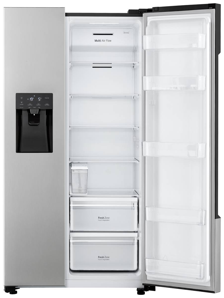 LG Side-by-Side GSM32HSBEH silber B/H/T: ca. 91x178,7x69,3 cm