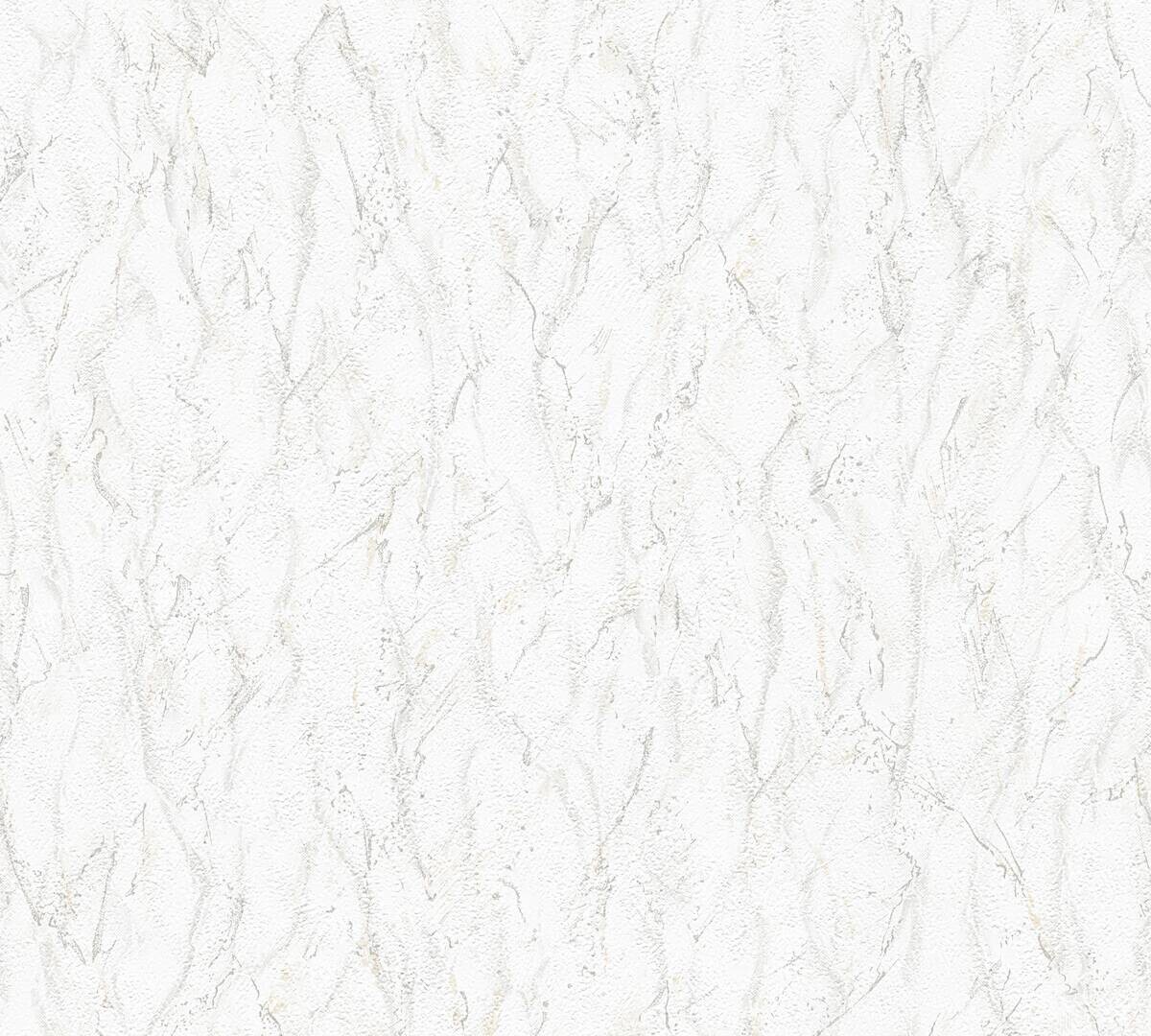 A.S.Creation Papiertapete weiß B/H/D: ca. 53x1005x6,4 cm