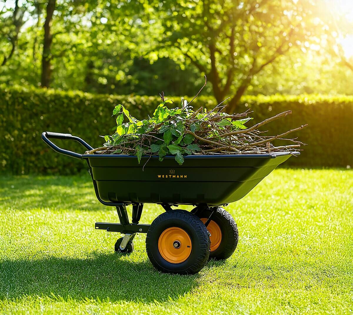 Westmann Schubkarre Prakta schwarz B/H/L: ca. 95,5x75x167 cm
