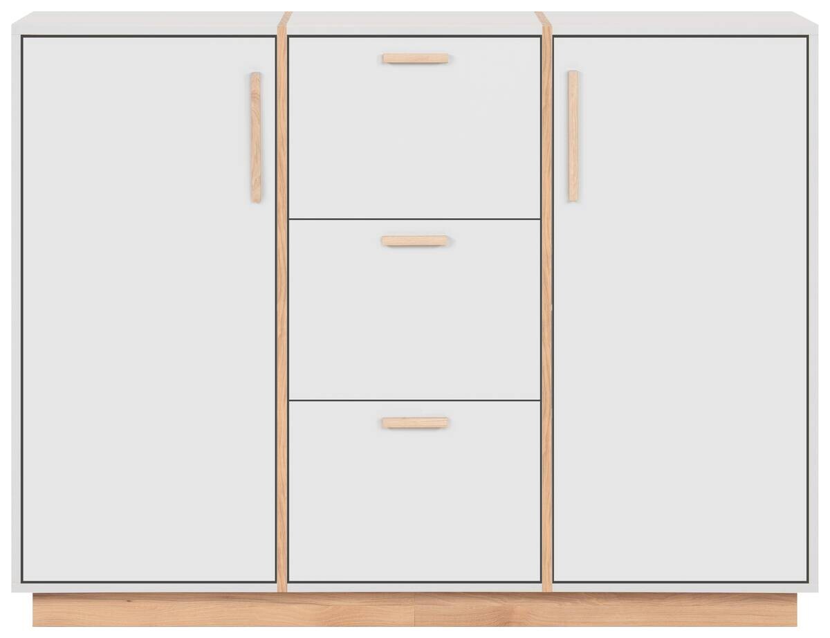 Kommode Split grau Jackson Hickory Nachbildung B/H/T: ca. 125x94x40 cm