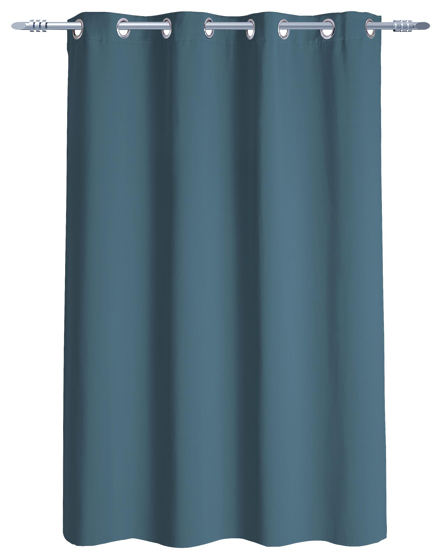 Ösenvorhang Verona blau B/L: ca. 140x145 cm