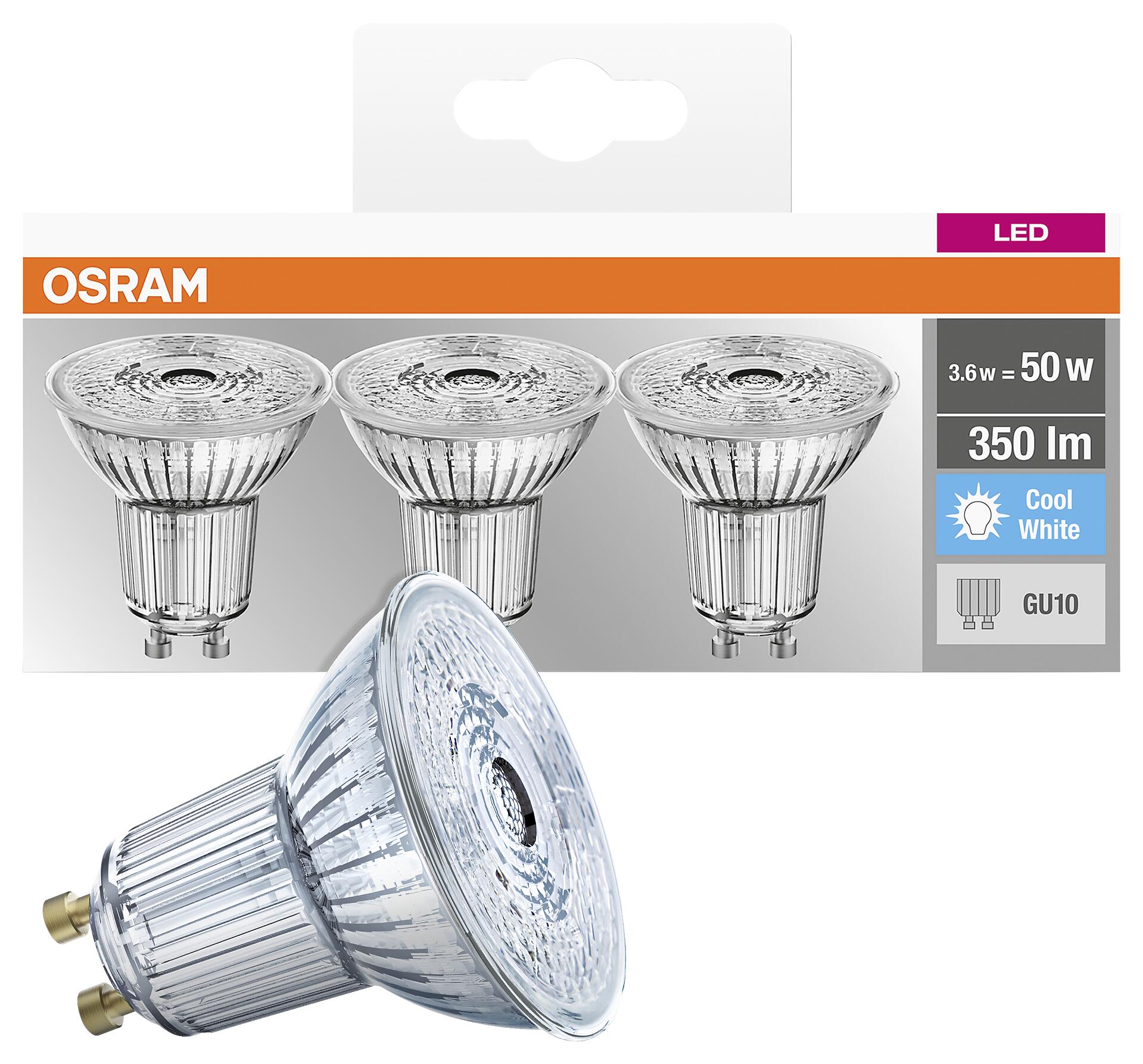 OSRAM Reflektorlampe AC2705 3er Pack GU10