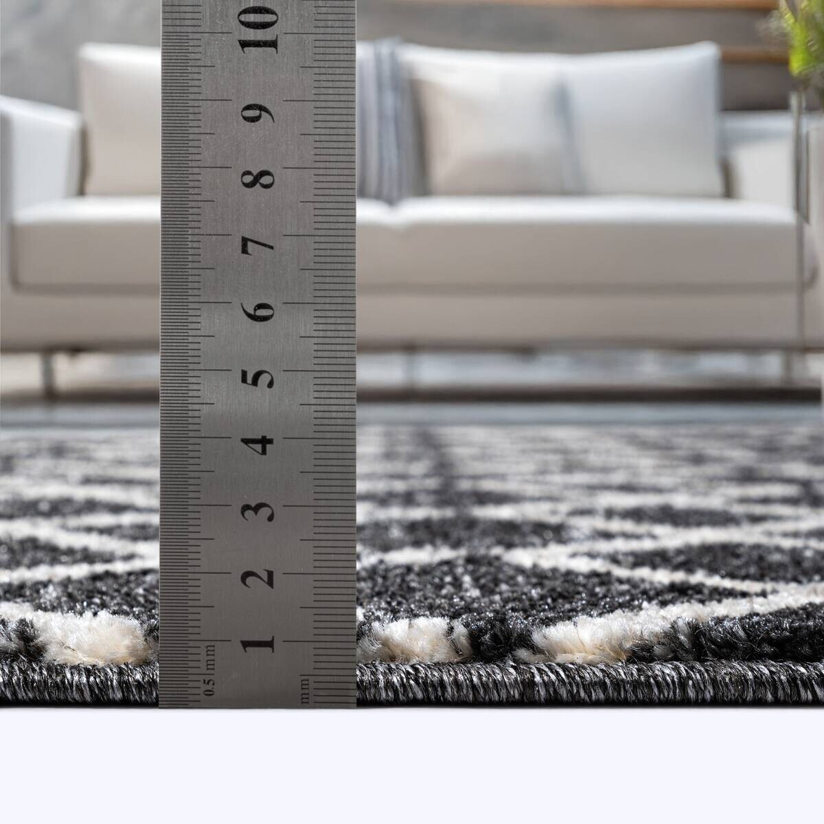 Sanat Teppich schwarz B/L: ca. 200x200 cm