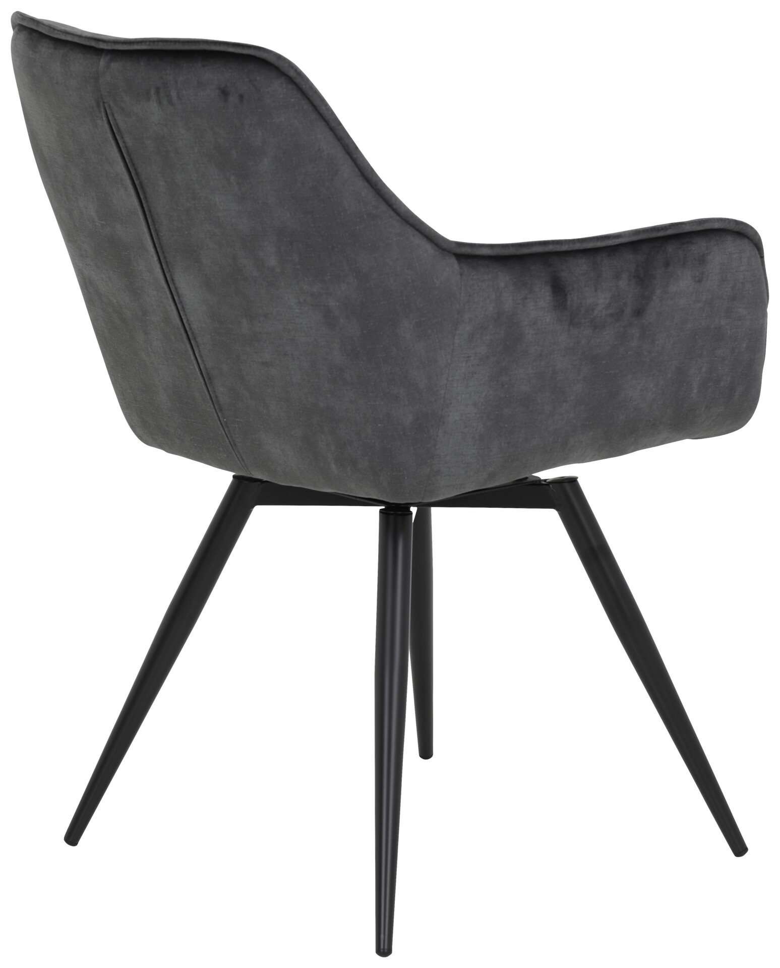 Stuhl Florentina 2er Set anthrazit Vintage Samtoptik B/H/T: ca. 49x84x63 cm