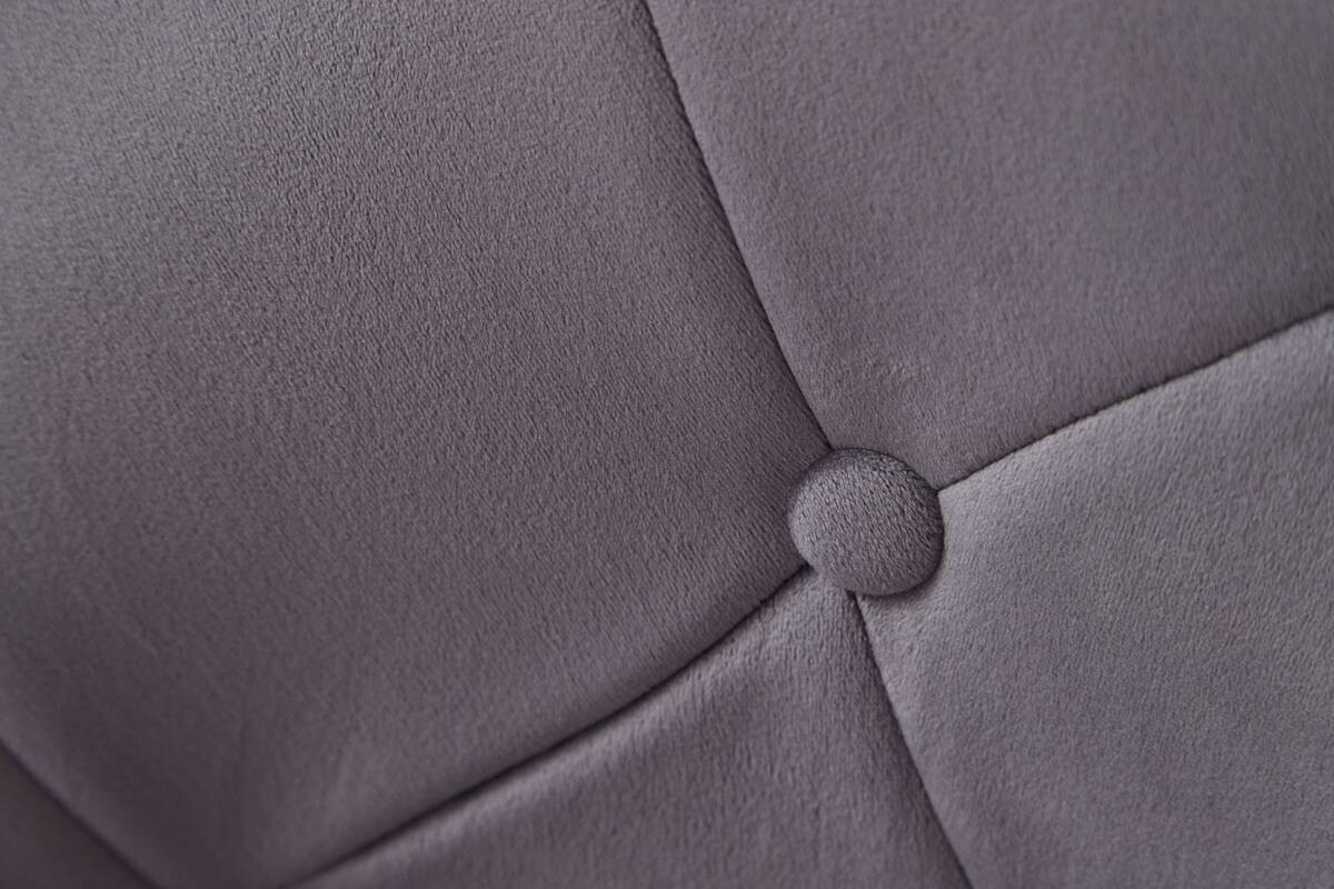 Wohnling Sessel grau gold Stoff Eisen