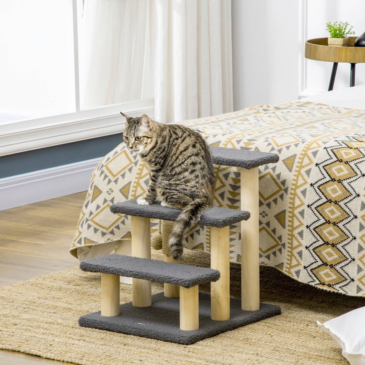 PawHut Kratzbaum natur Kiefer B/H/L: ca. 40x48x45 cm