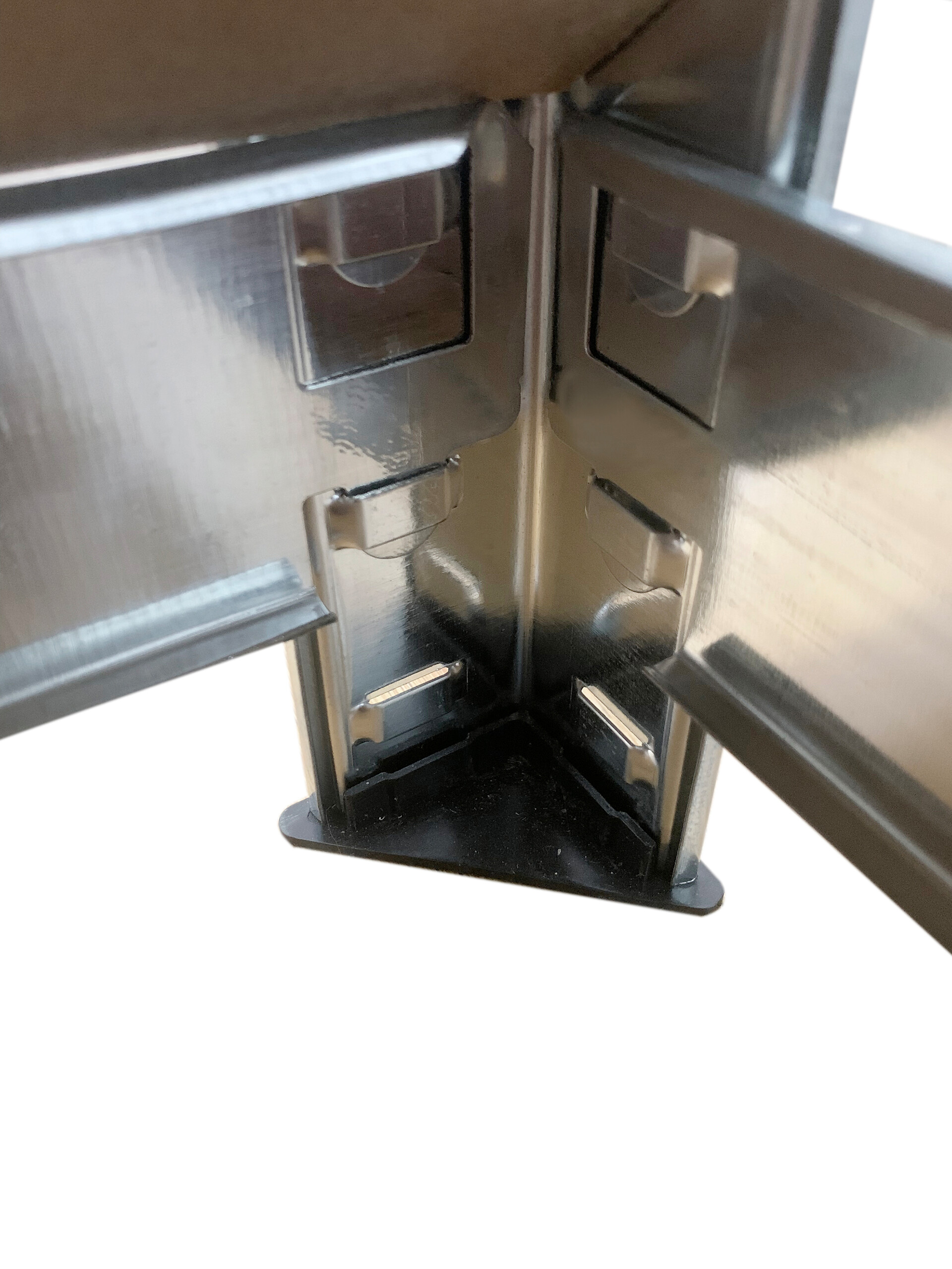 Schwerlaststeckregal 2er-Set verzinkt B/H/T: ca. 160x160x40 cm