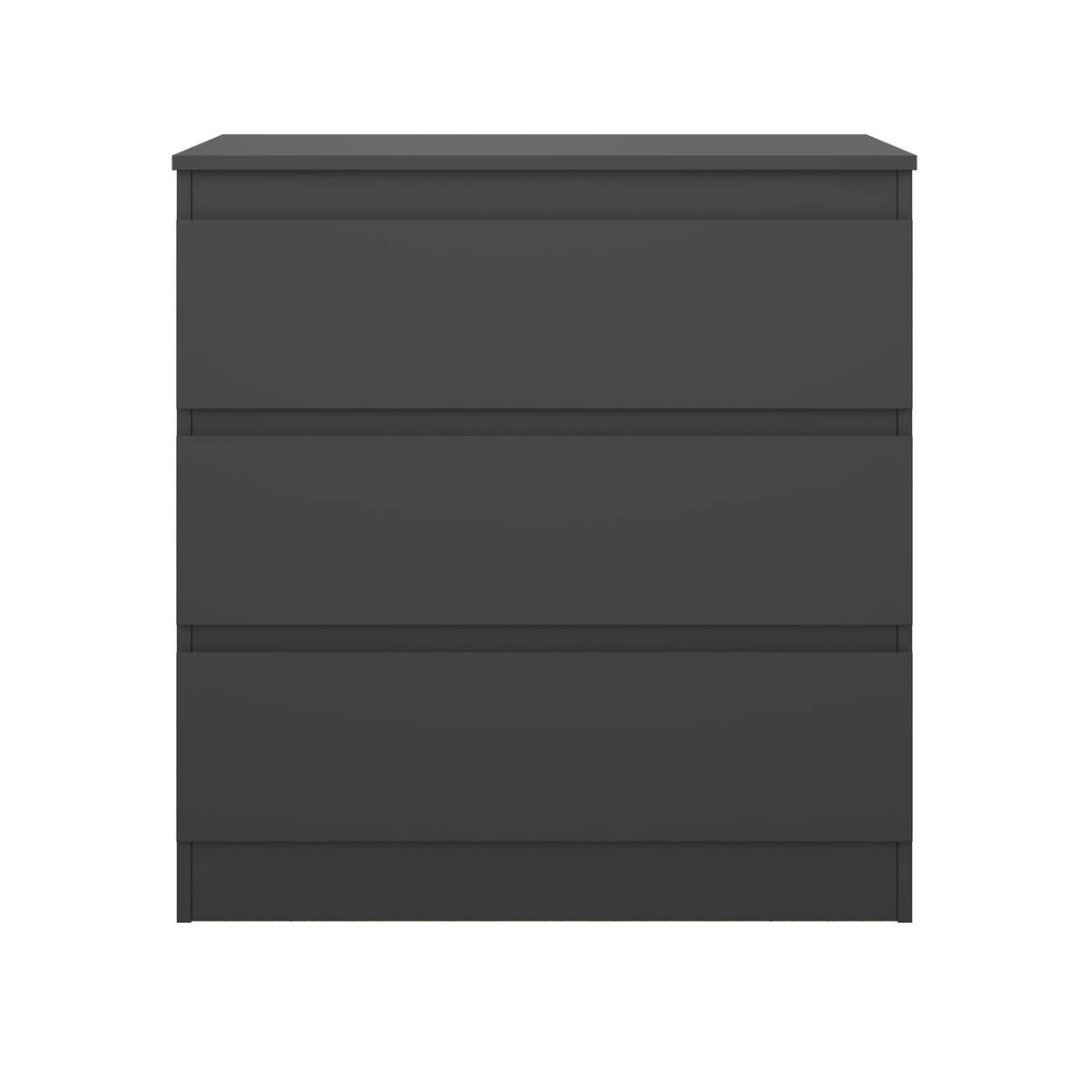 Kommode Mara schwarz B/H/T: ca. 77x80,5x42 cm