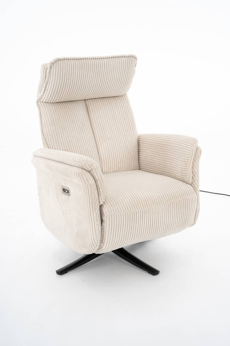 Relaxsessel FM-4059PH creme Microfaser B/T: ca. 71x77 cm