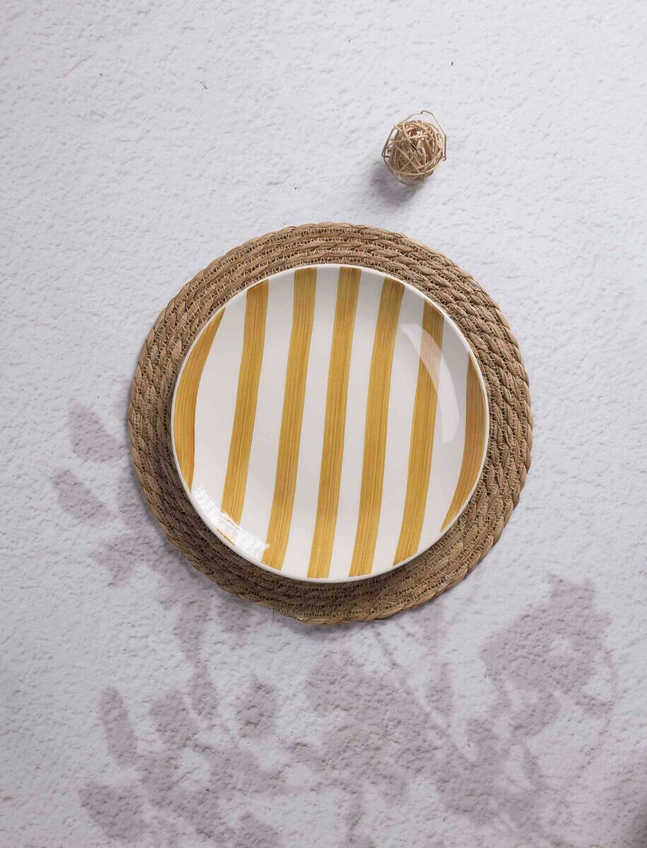 Teller weiß Keramik H/D: ca. 2,3x19 cm