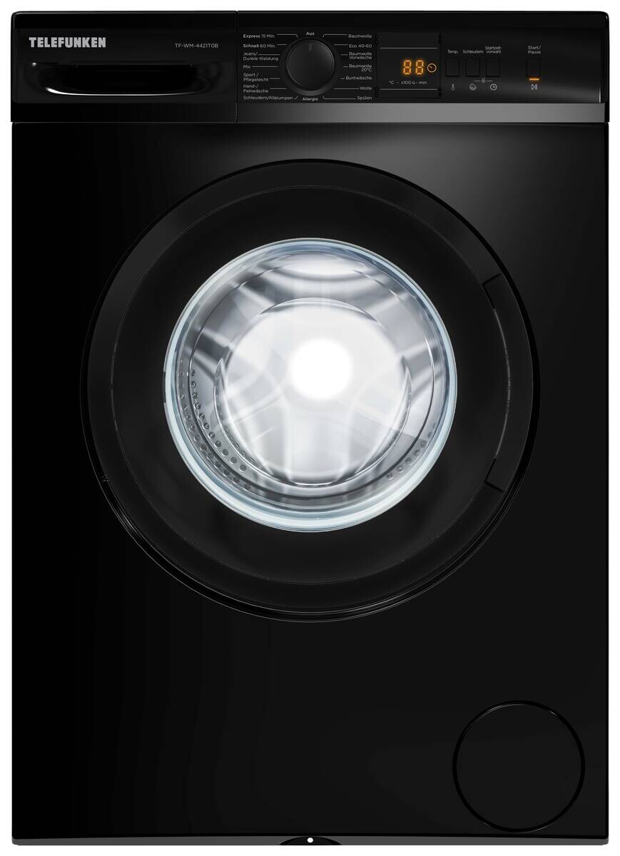 TELEFUNKEN Waschmaschine TF-WM-4421T0B schwarz ca. 6 kg