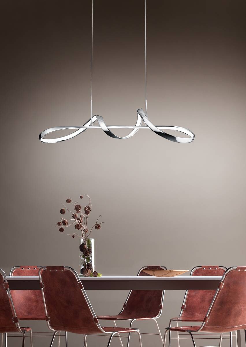 Reality Pendelleuchte Perugia Chrom Metall B/H/T: ca. 81x150x46 cm 1.0 Brennstellen