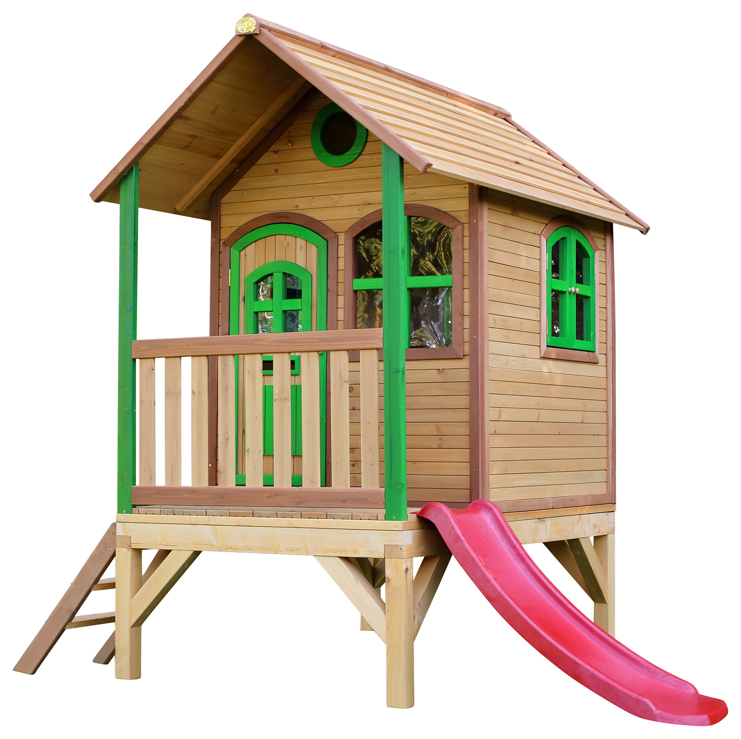 AXI Spielhaus Tom braun B/H/L: ca. 287x231x191 cm