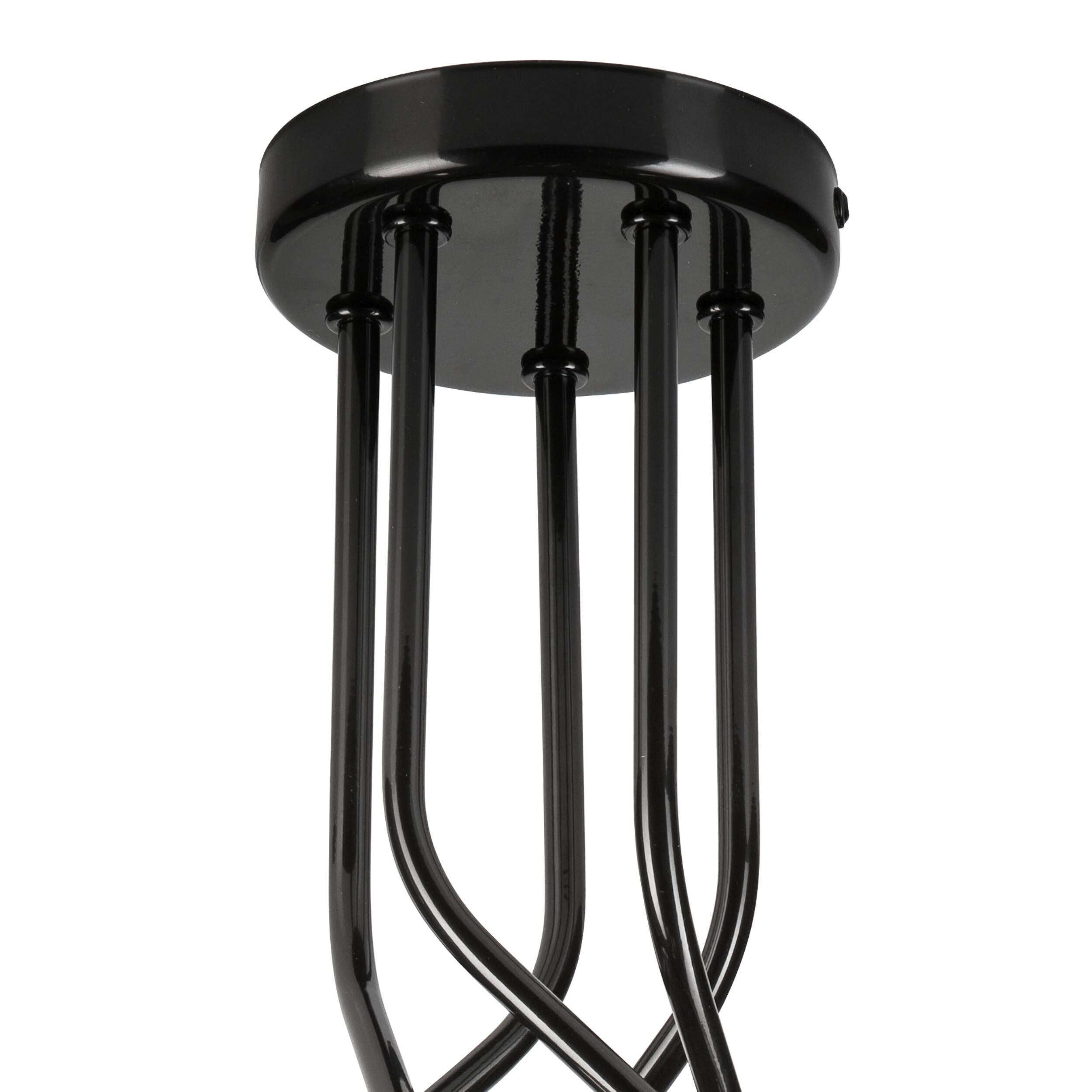 Lamkur Deckenleuchte gold Stahl B/H/L: ca. 36x34x36 cm E27 5 Brennstellen