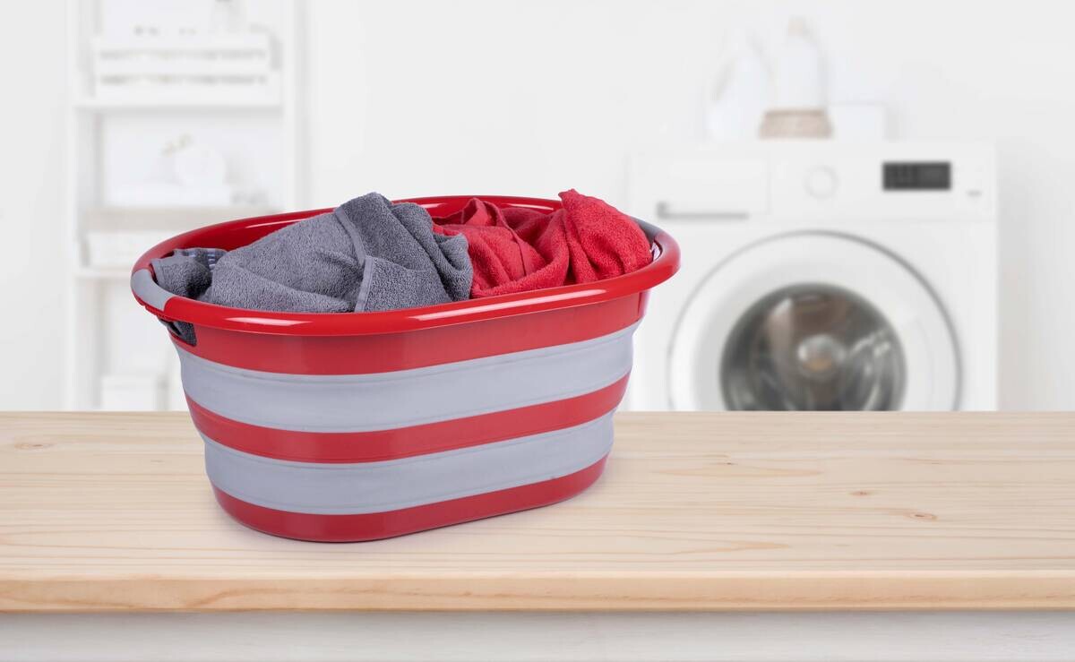 Dirt Devil Wäschekorb grau B/H/L: ca. 60x30x45 cm