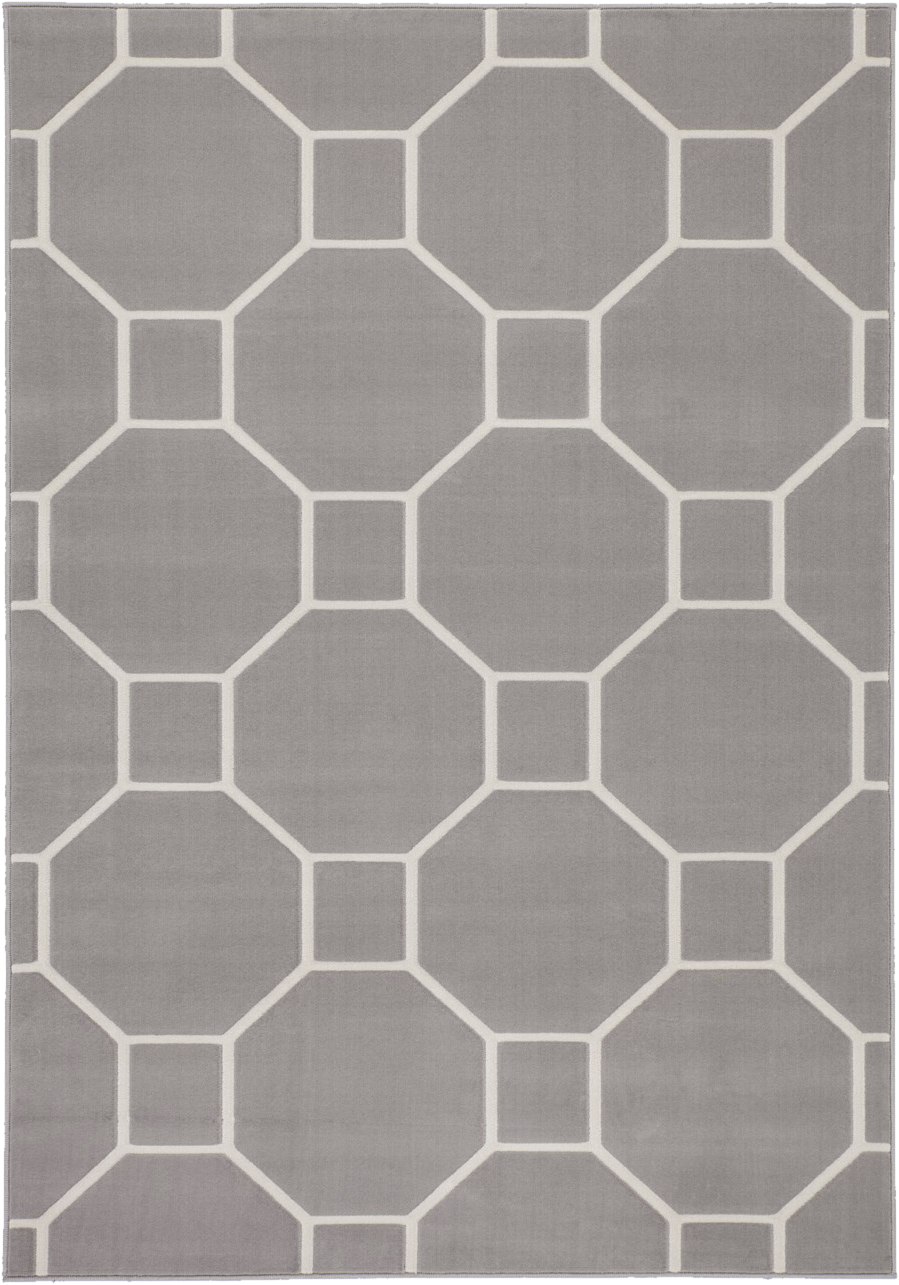 Kayoom Kurzflorteppich Lina 125 taupe B/L: ca. 80x300 cm