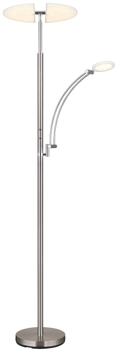 GLOBO LED-Deckenfluter nickel matt Chrom Kunststoff Metall B/H/T: ca. 80x183x40,5 cm 1 Brennstellen