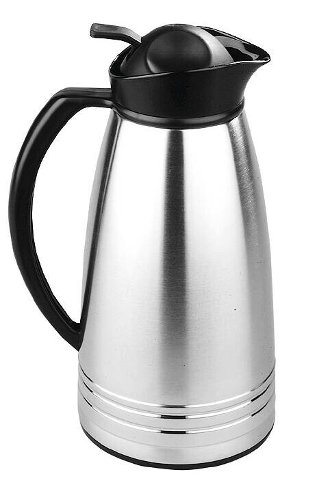 Axentia Isolierkanne silber Edelstahl B/H/L: ca. 13,3x17x13,3 cm