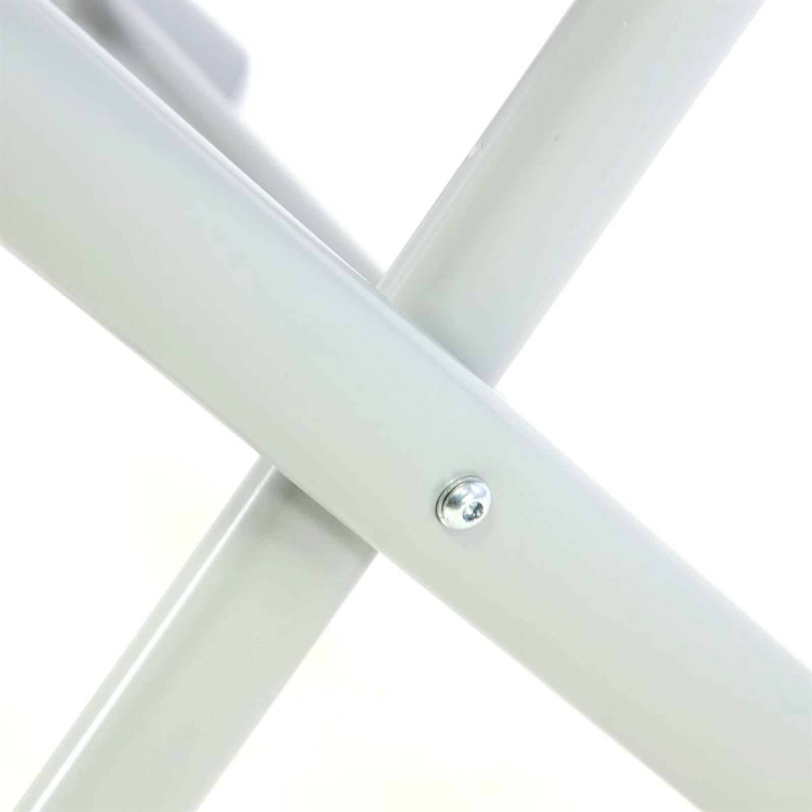 VCM Gartenhocker schwarz Aluminium B/H/T: ca. 43x40x40 cm