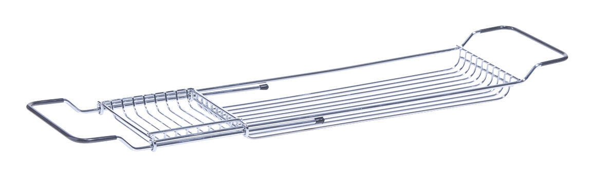 Zeller Badewannenablage silber Metall B/H/L: ca. 16x4x66 cm