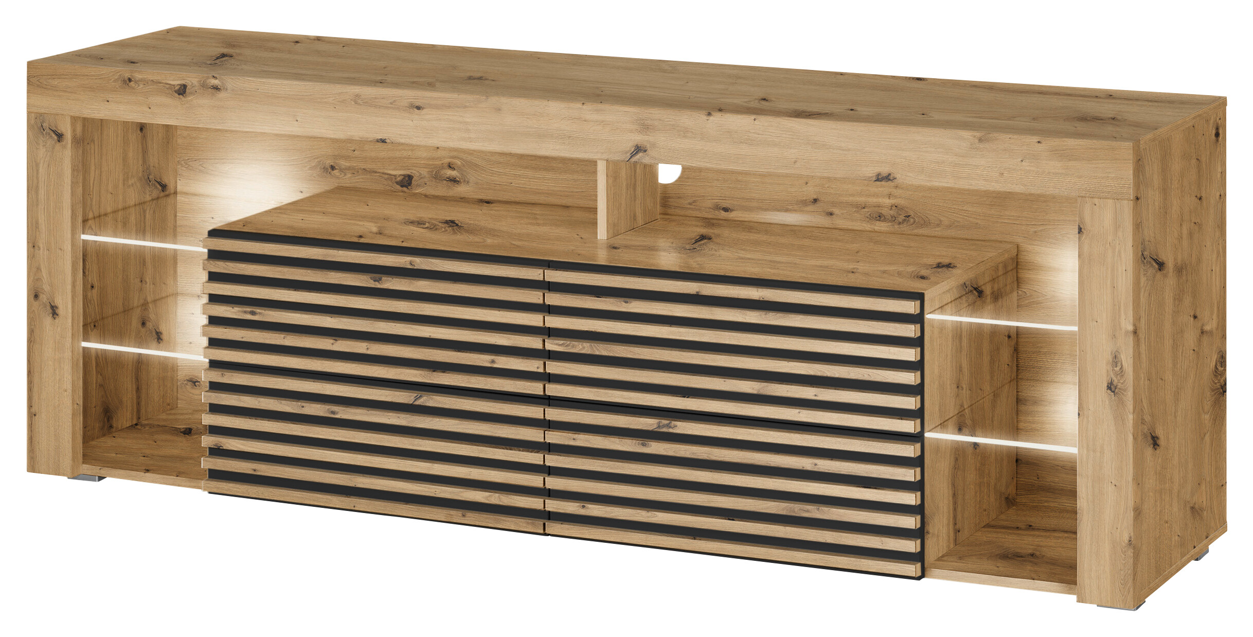 TV-Lowboard Goal 2.0 Eiche Artisan Nachbildung B/H/T: ca. 179x67x44 cm TV-Lowboard Goal 2.0 Eiche Artisan Nachbildung B/H/T: ca. 179x67x44 cm