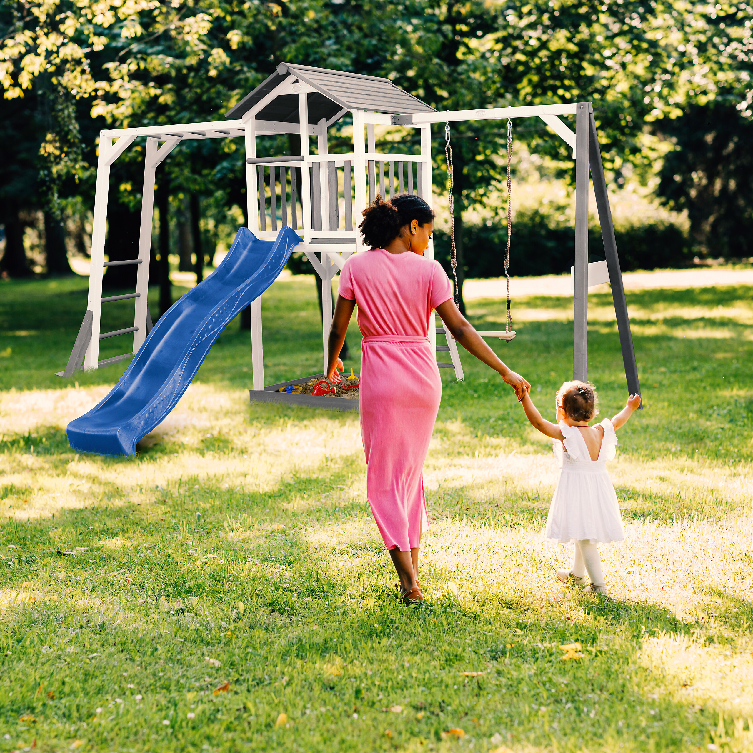 AXI Spielturm Beach Tower grau B/H/L: ca. 446x242x349 cm