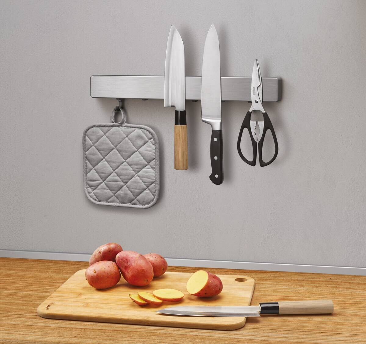 Metaltex Multihalterung Metallika silber Edelstahl B/H/T: ca. 39x5x3 cm