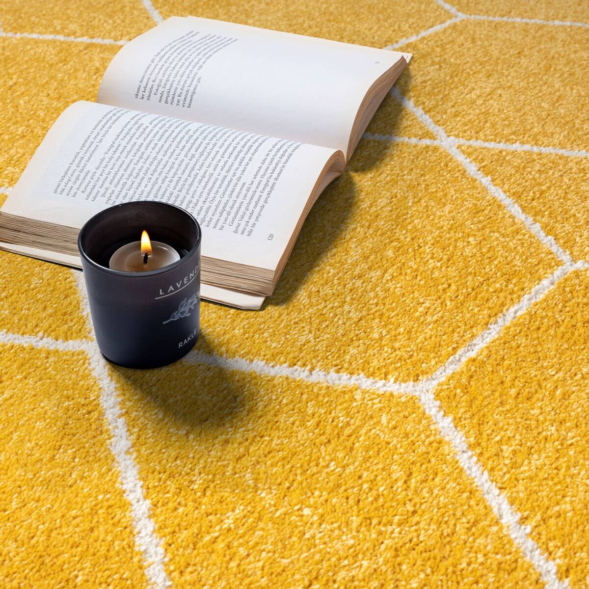 Sanat Teppich Trellis gelb B/L: ca. 160x230 cm