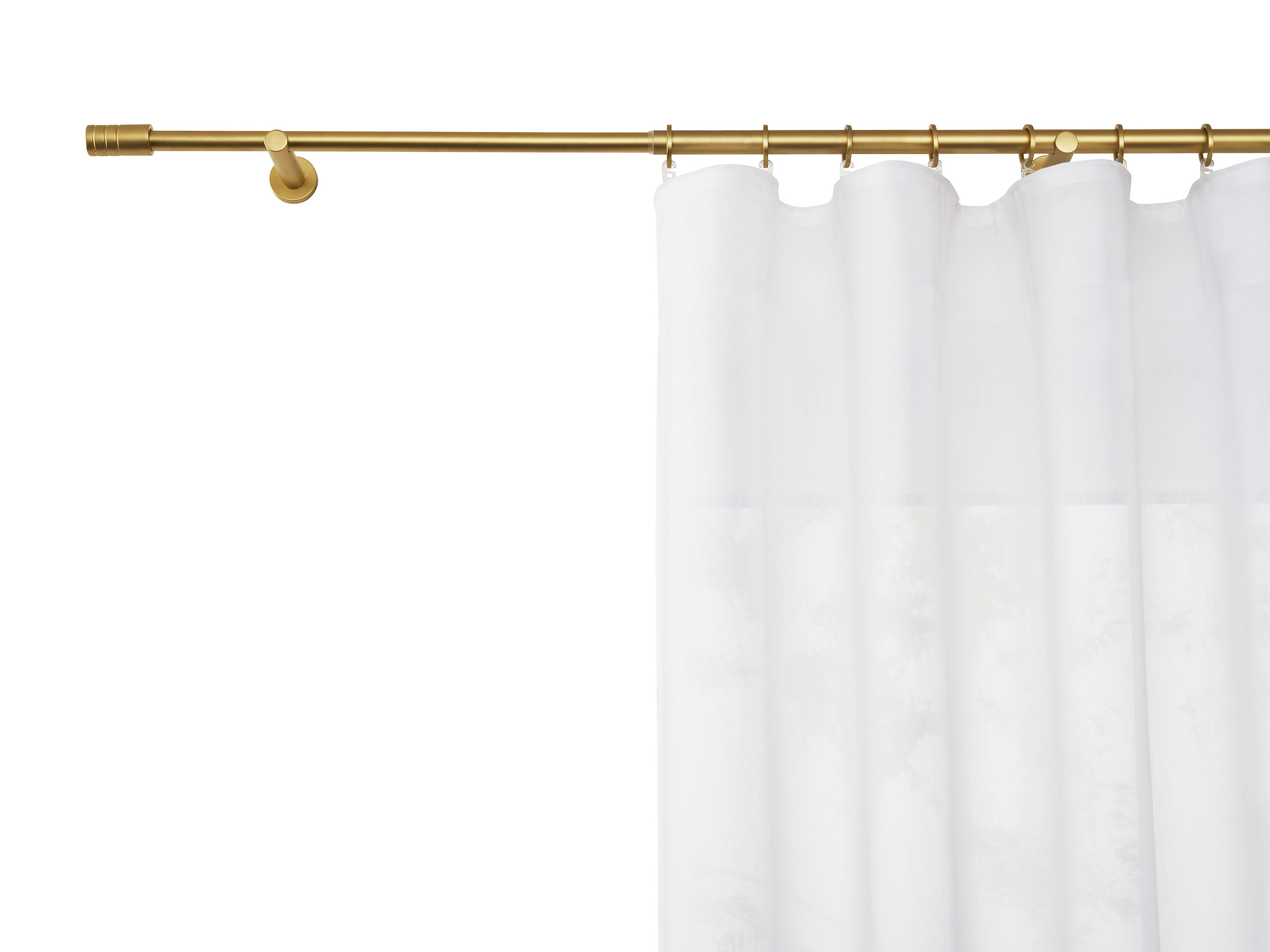 ondeco Stilgarnituren rillcube gold Metall ausziehbar von ca. 210 bis 400 cm 1.0 Läufe