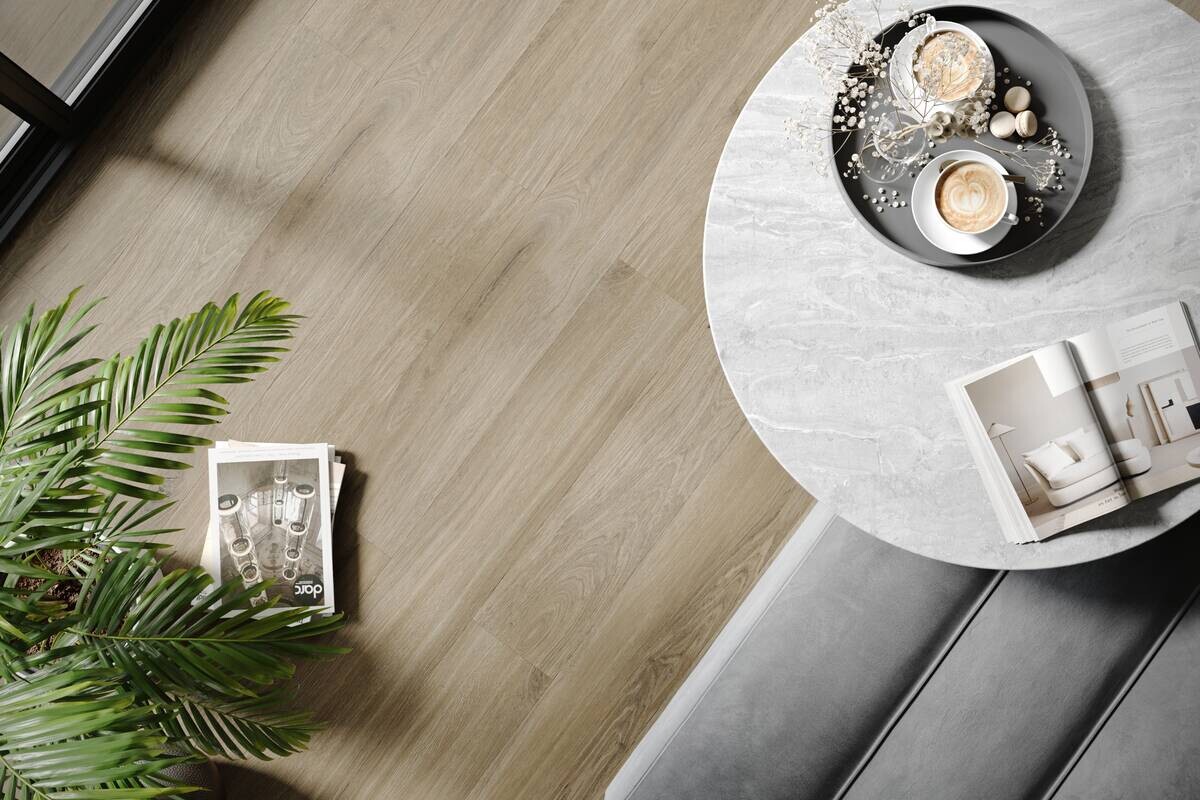 Click-Vinylboden Tuscon Oak 2,304 m² im Paket B/L: ca. 120x24 cm pro Paket