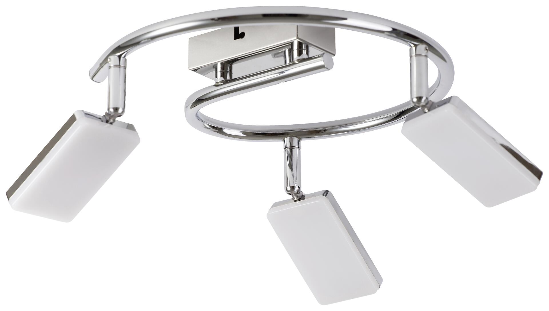 POCOline Spotspirale Chrissy Chrom Metall Kunststoff D: ca. 25 cm 3 Brennstellen