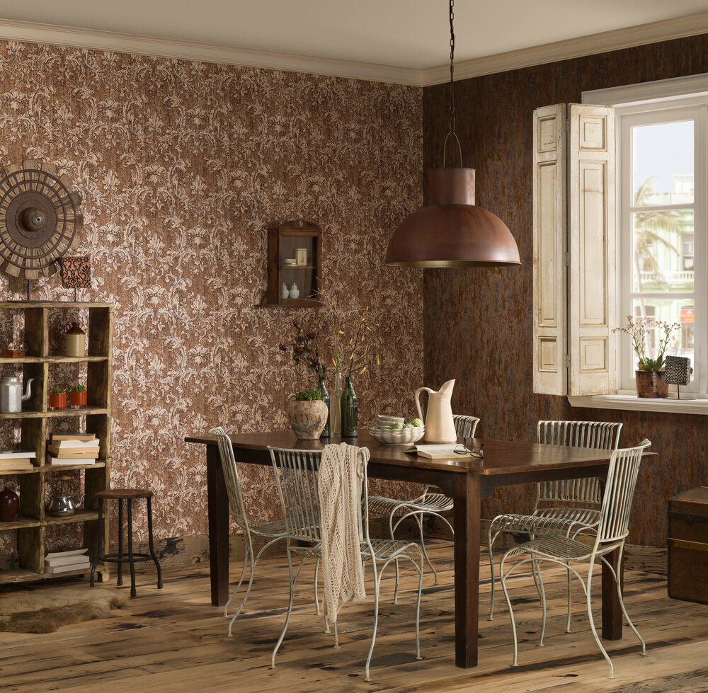 Vliestapete braun B/L: ca. 53x1005 cm