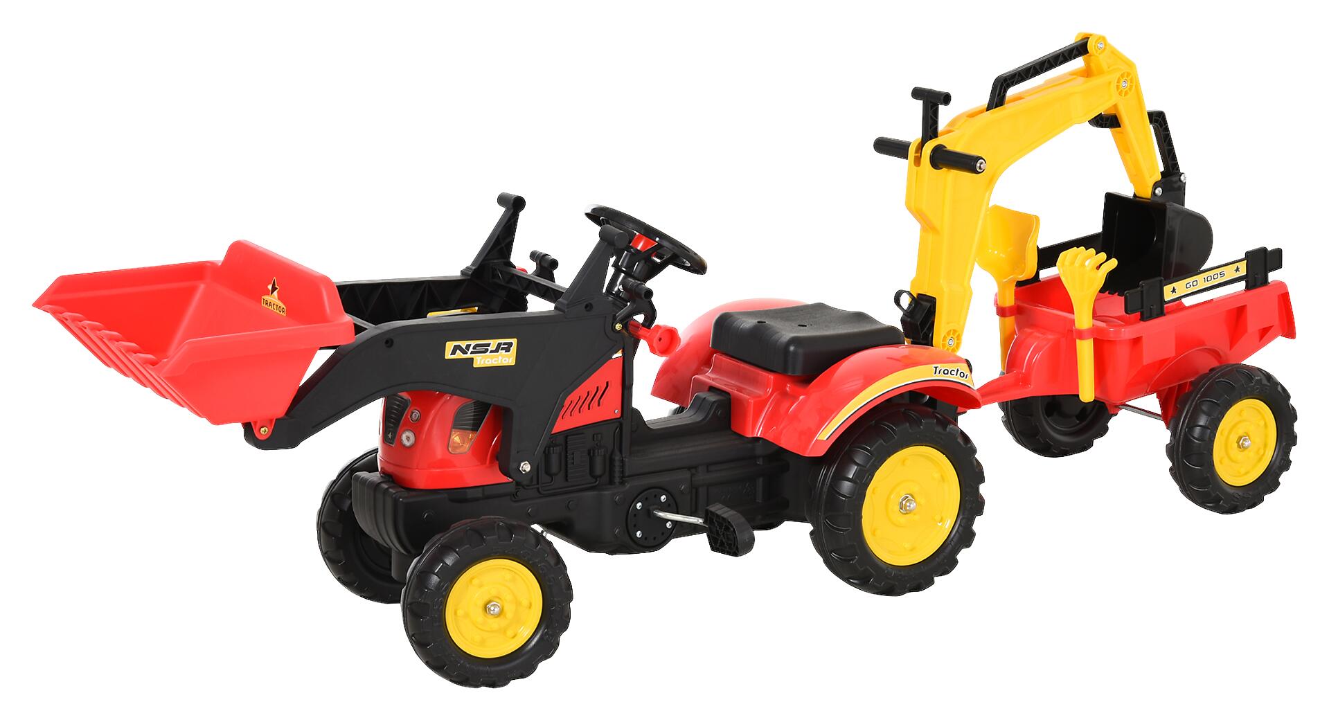 HOMCOM Kinder-Tretbagger B/H/L: ca. 42x59x179 cm