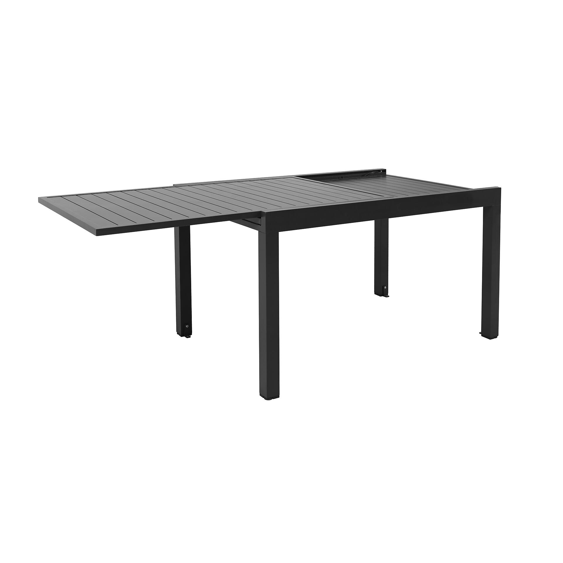 POCOline Gartentisch dunkelgrau Aluminium B/H/L: ca. 90x75x135 cm