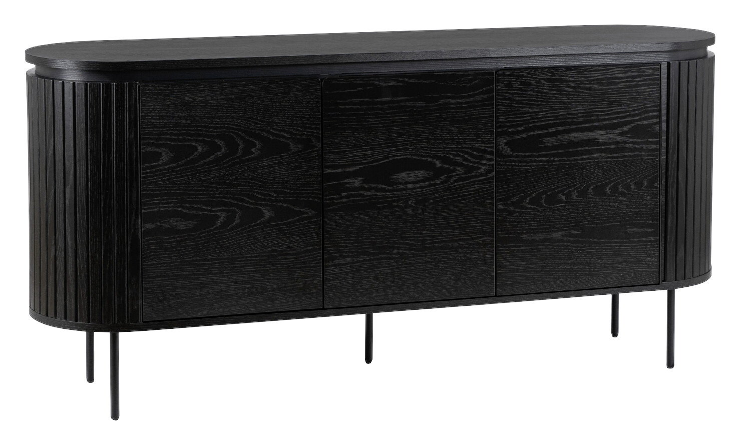 Kommode ALBERI schwarz B/H/T: ca. 160x76x40 cm