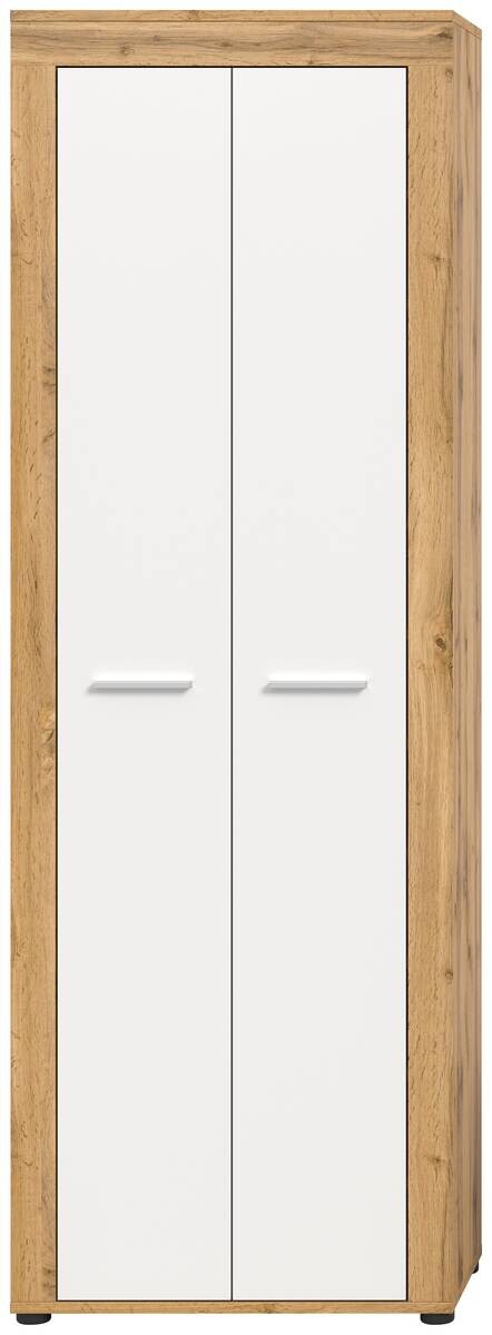 Schuhschrank JAM Eiche Wotan Nachbildung weiß B/H/T: ca. 64x191x35 cm