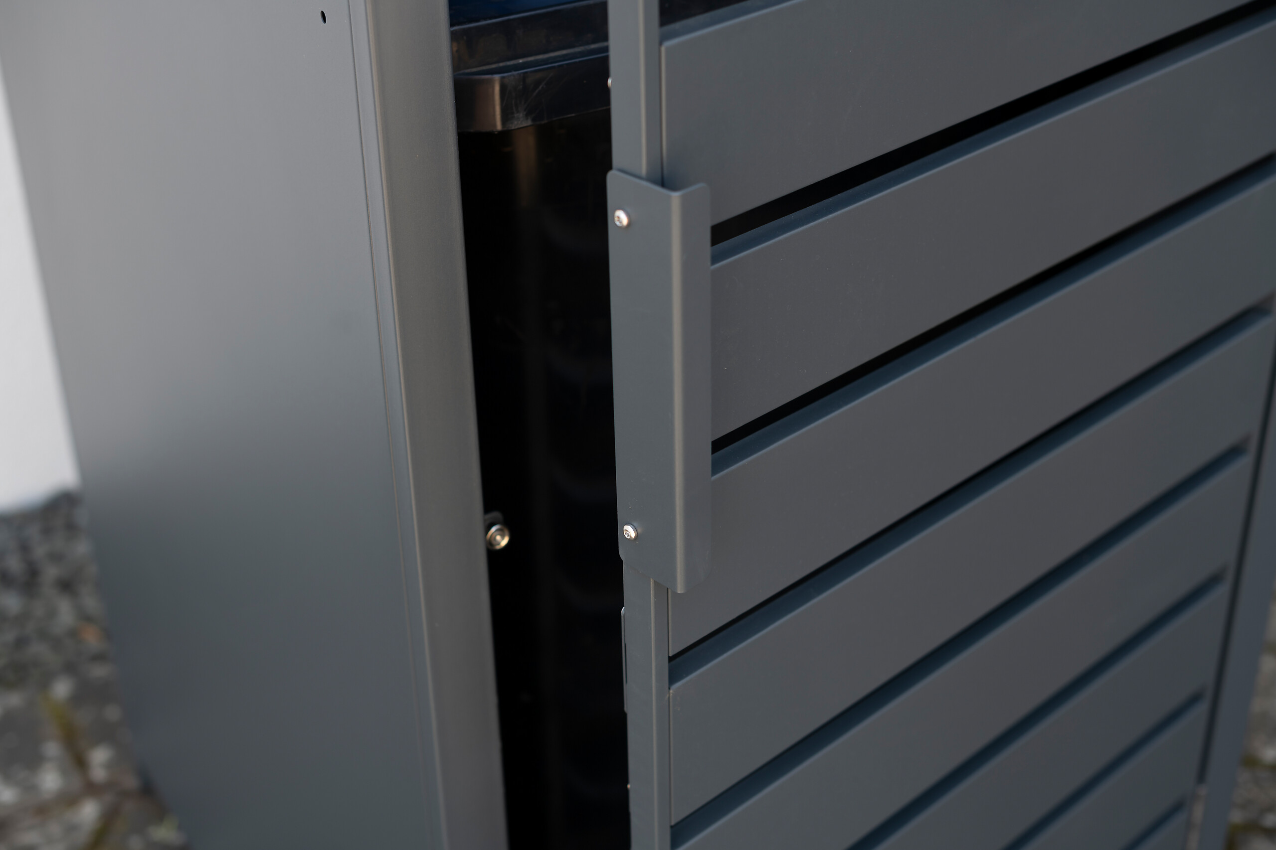 Westmann Mülltonnenbox 1-fach Kubus anthrazit B/H/L: ca. 80x116x60 cm