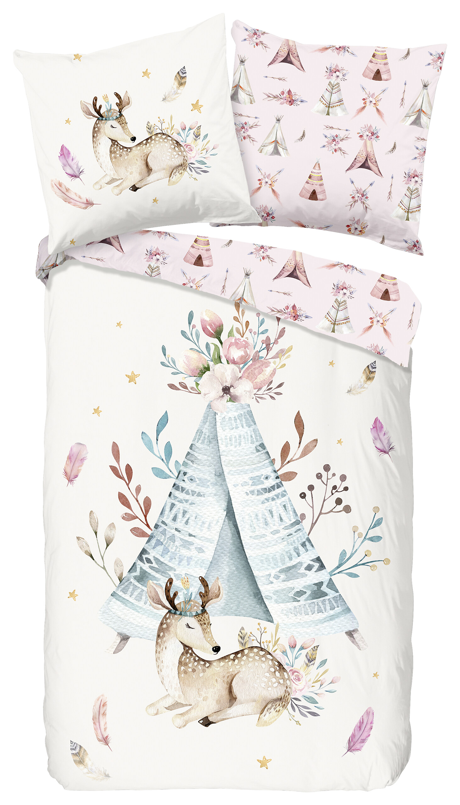 Baumwoll Bettwäsche Boho Renforce