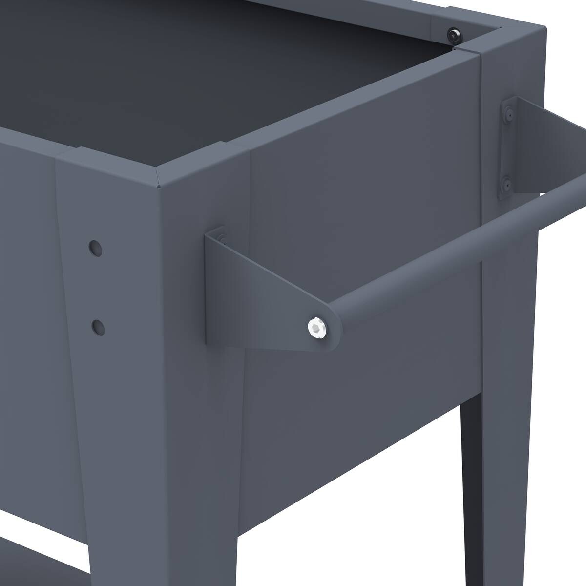 Westmann Hochbeet Mobila anthrazit Stahl B/H/L: ca. 93x80x50 cm