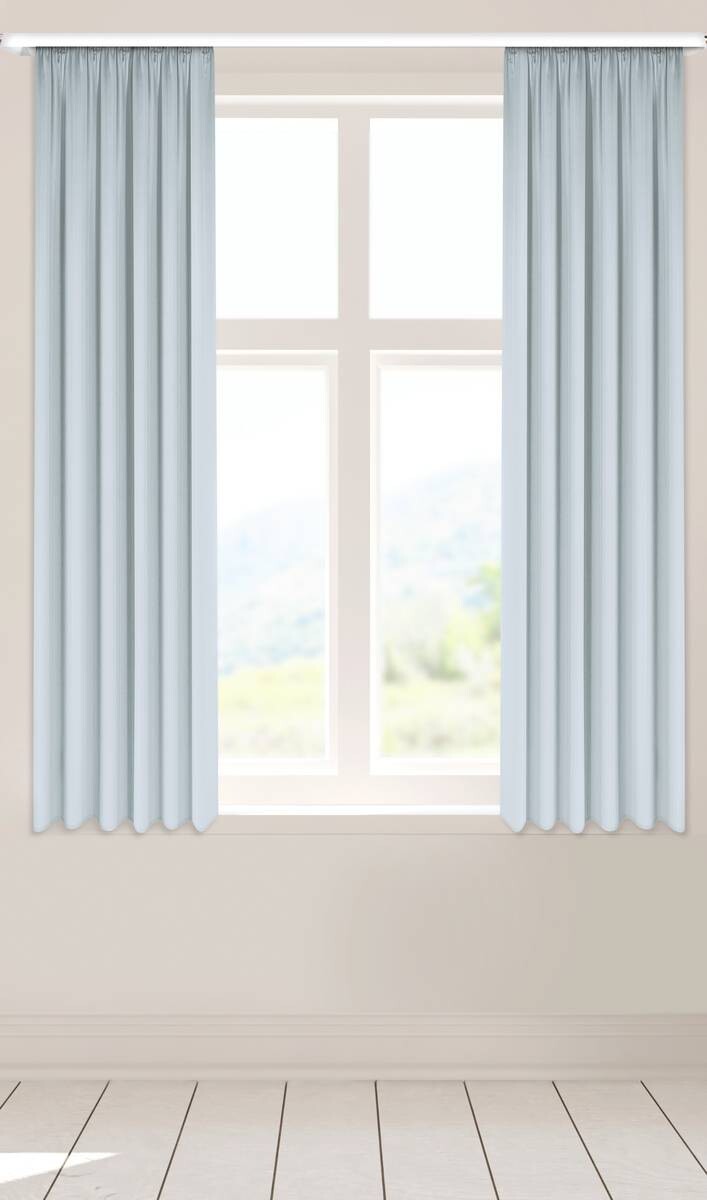 POCOline Verdunklungsvorhang Juna silber B/L: ca. 135x175 cm