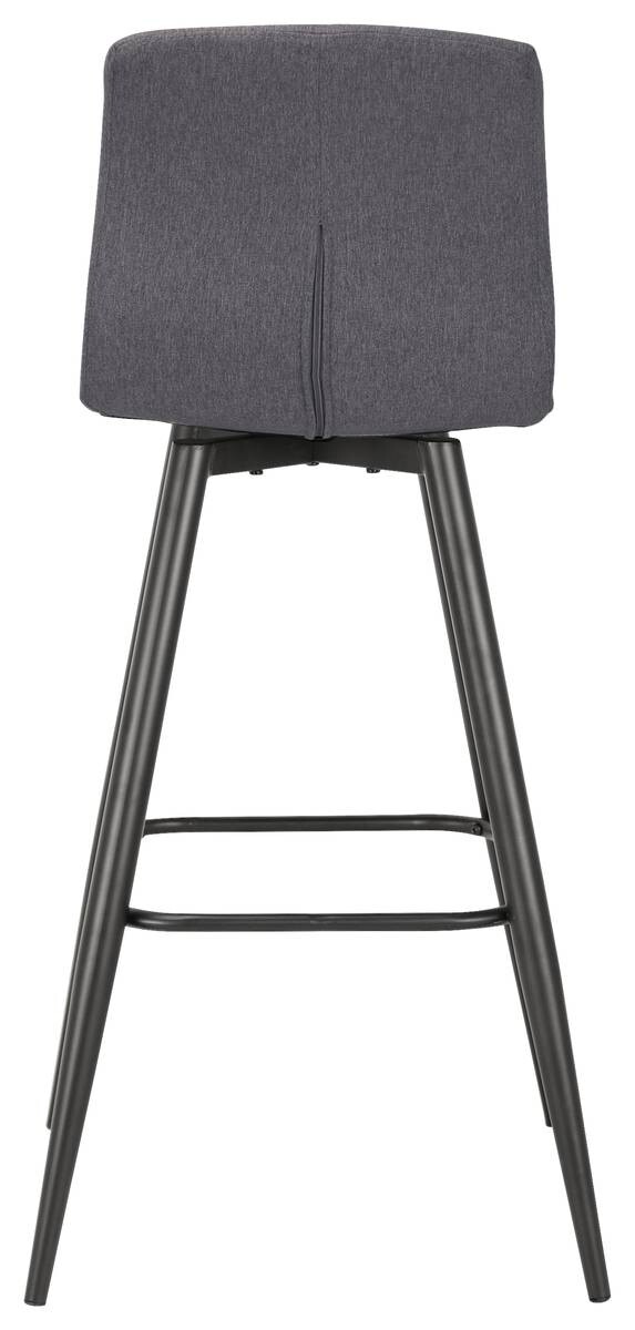 Barhocker SIMONE 2er-Set anthrazit Webstoff B/H/T: ca. 42x103x51 cm