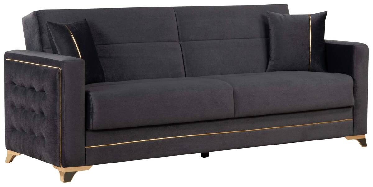 Sofa 3-2-1 Cavana anthrazit Microfaser