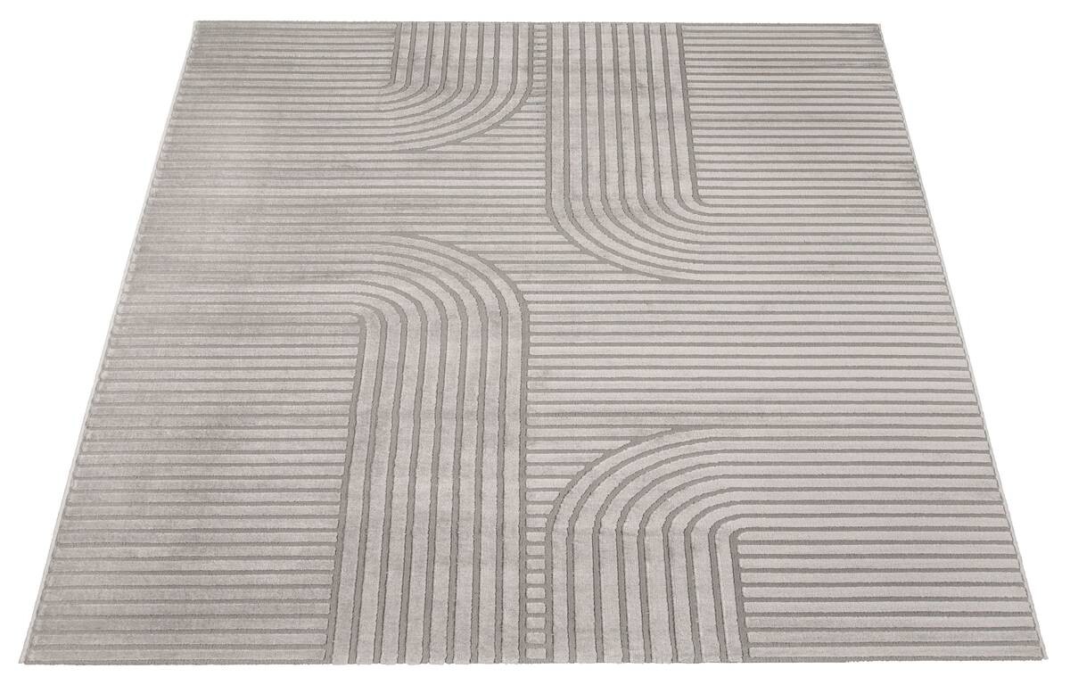 Webteppich Lucy grau B/L: ca. 80x140 cm