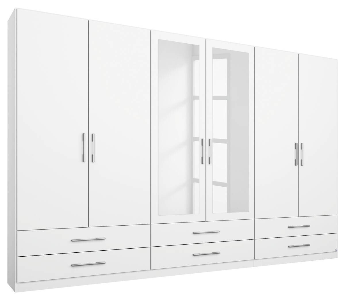 Kleiderschrank Hersbruck Alpinweiß B/H/T: ca. 271x210x54 cm