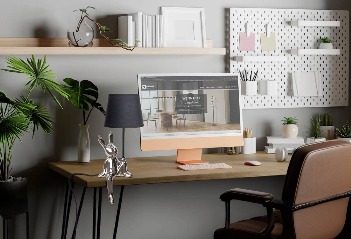 Näve Leuchten Tischleuchte silber Keramik B/H/T/D: ca. 18x45x18x18 cm E14 1 Brennstellen