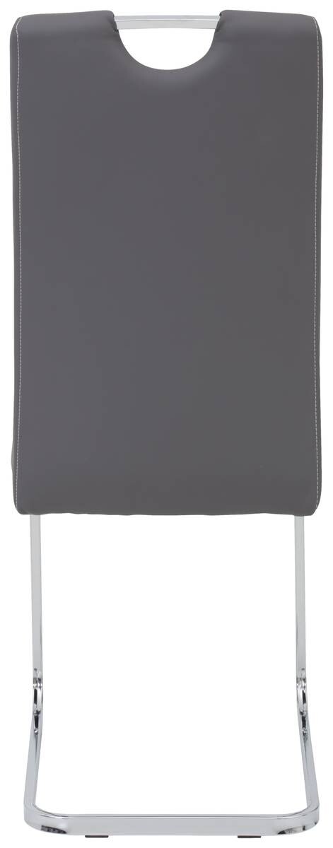 Schwingstuhl Ruby 2er Set grau Kunstleder B/H/T: ca. 44x103x60 cm