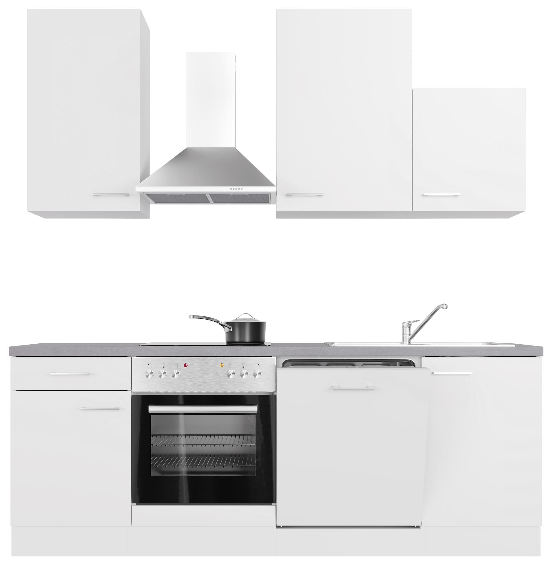 Küchenblock Vita weiß matt B/H/T: ca. 220x234x60 cm