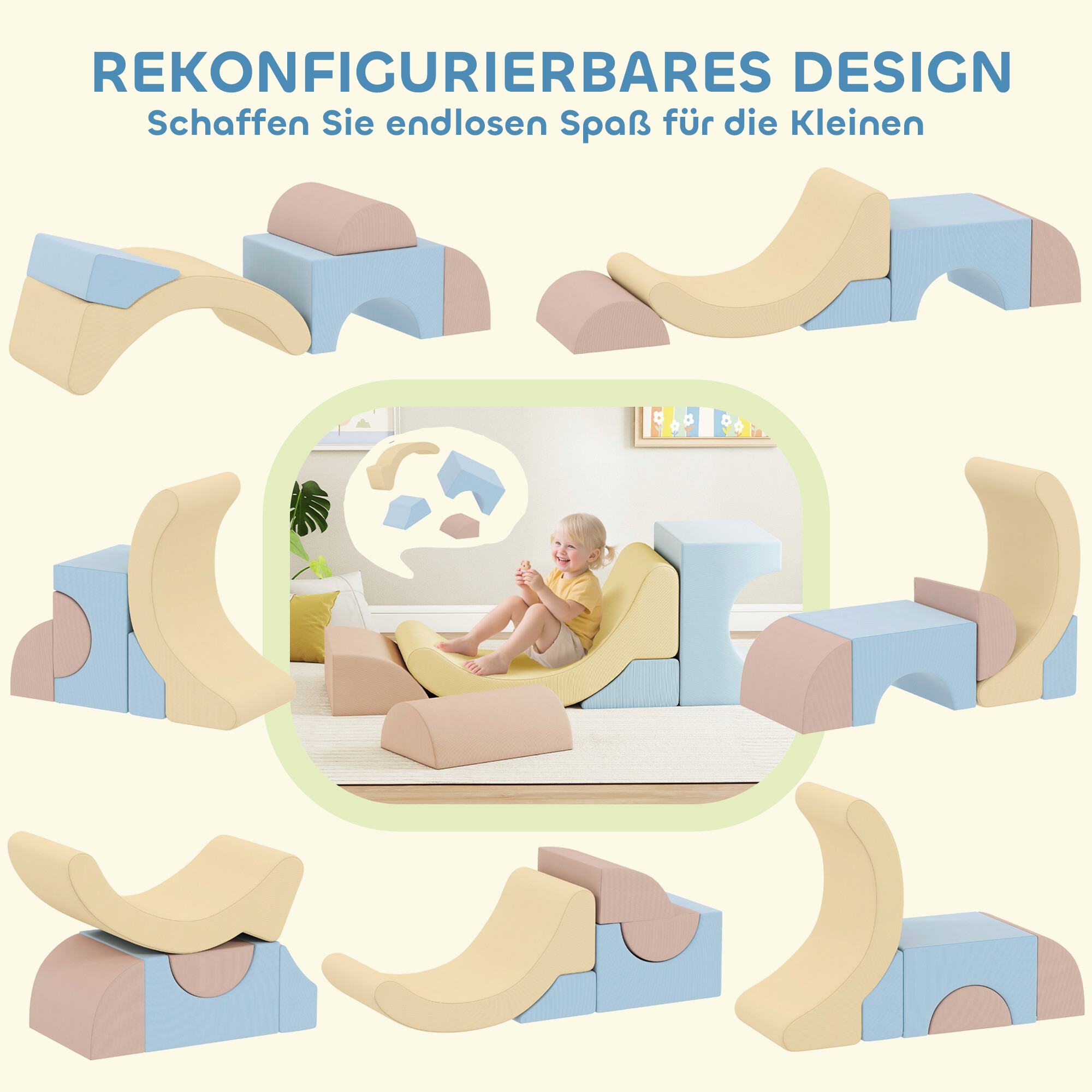 AIYAPLAY Schaumstoffbausteine B/H/L: ca. 48x32x85 cm