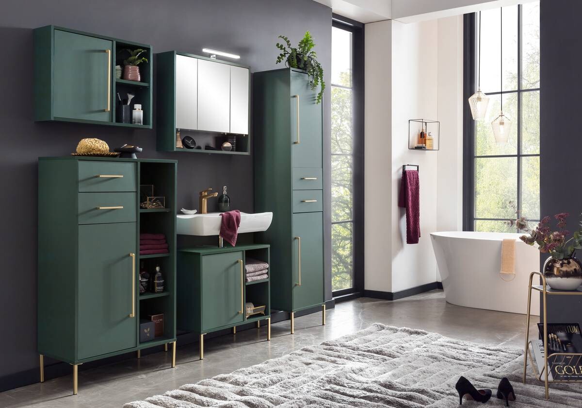 Hängeschrank Kent waldgrün B/H/T: ca. 66,8x48,4x16 cm