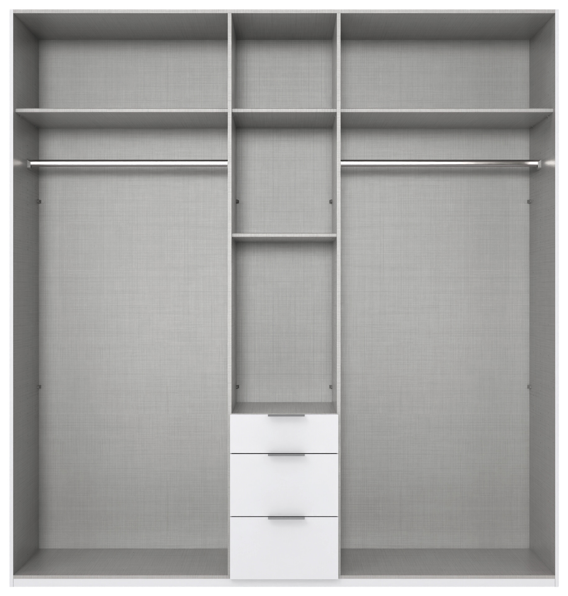 Kleiderschrank New York C Alpinweiß B/H/T: ca. 225x236x58 cm